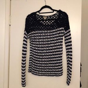 Lucky Brand crochet sweater